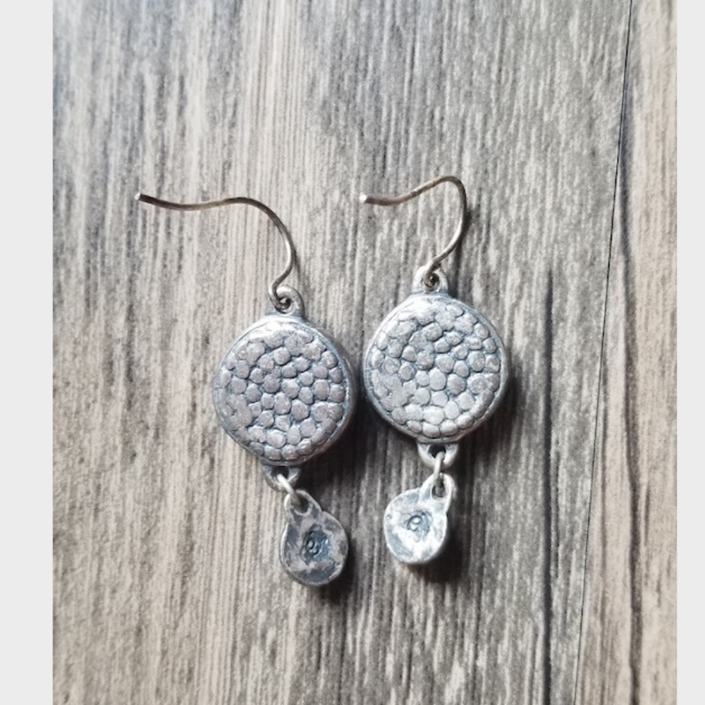 Ruby Or Garnet Dangle Earrings - image 2